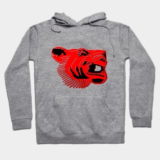 Chinese Tiger Head pixel art Hoodie